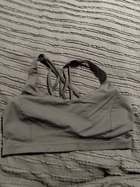 lululemon athletica Gray Strappy Low-Impact Sports Bra